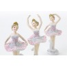 Bomboniera Battesimo Nascita Compleanno Ballerina Resina 3 assortiti