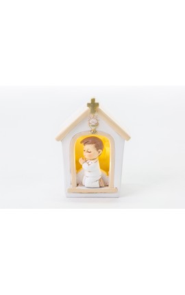 Bomboniera Comunione Bimbo Chiesa Led Comunione Calice Resina
