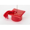 Bomboniera Laurea Segnaposto Memoclip Tocco Laurea Rosso Porcellana