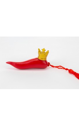 Bomboniera Laurea Corno Rosso Laurea Corona Resina