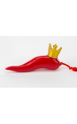 Bomboniera Laurea Corno Rosso Laurea Corona Resina 10x2,5x3 CM