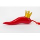 Bomboniera Laurea Corno Rosso Laurea Corona Resina 10x2,5x3 CM