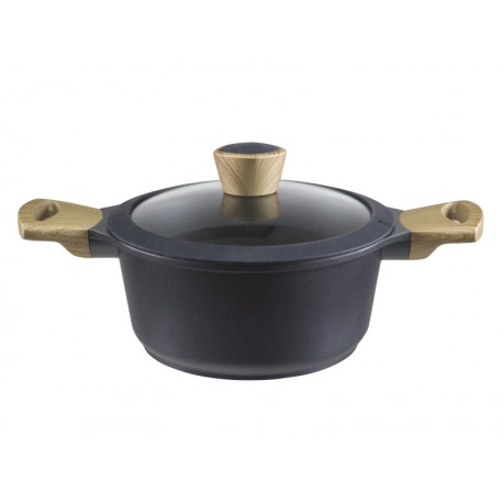 Beper Casseruola 2 manici cm 20 PRESSOFUSO con coperchio - LINEA TEKA