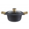 Beper Casseruola 2 manici cm 24 PRESSOFUSO con coperchio - LINEA TEKA