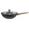 Beper Wok cm 28 PRESSOFUSO con coperchio - LINEA TEKA