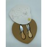 Bomboniera Matrimonio Set Utensili Cuore Taglia Formaggio Con Box