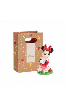 Bomboniera Battesimo Nascita Compleanno Minnie Con Fiori Disney Con Borsetta