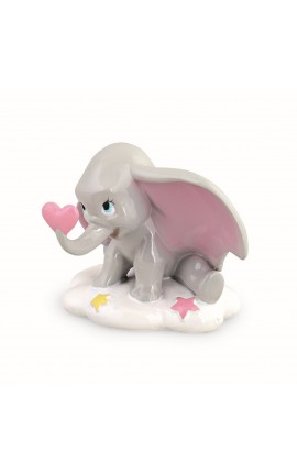 Bomboniera Battesimo Nascita Compleanno Dumbo Elefantino Rosa Bimba
