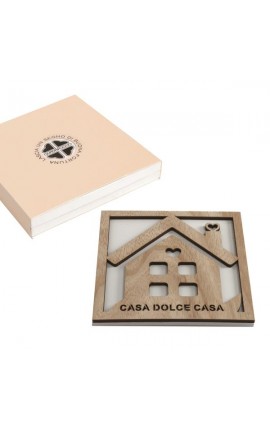 Bomboniera Solidale Matrimonio Sottopentola Legno Casa Dolce Casa Con Scatola