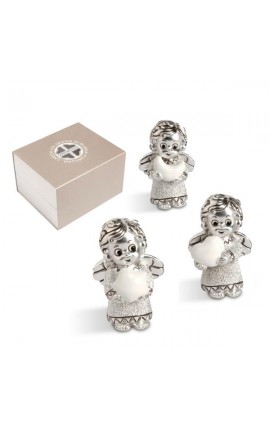 Bomboniera Solidale Compleanno Battesimo Nascita Angelo Angioletto Zama Con Scatola