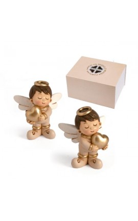 Bomboniera Solidale Compleanno Battesimo Nascita Angelo Angioletto Resina 2 ASS.