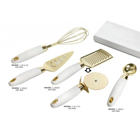 Bomboniera Matrimonio Utili Rotella Pizza Taglia Pizza Metallo Oro Con Box