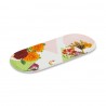 Vassoio Ovale Multicolore Florentia 34,5x15,5 CM Porcellana Henriette