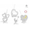 Bomboniera Matrimonio Profumatore Diffusore Cuore Love Led Con Box