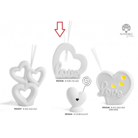 Bomboniera Matrimonio Profumatore Diffusore Cuore Love Con Box