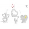 Bomboniera Matrimonio Profumatore Diffusore Cuore Love Con Box