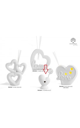 Bomboniera Matrimonio Memoclip Cuore Porcellana Segnaposto