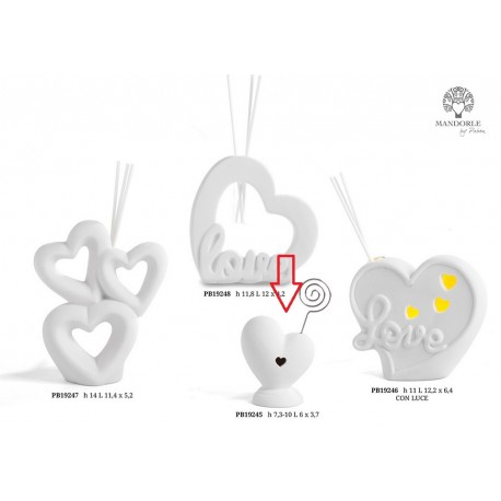 Bomboniera Matrimonio Memoclip Cuore Porcellana Segnaposto