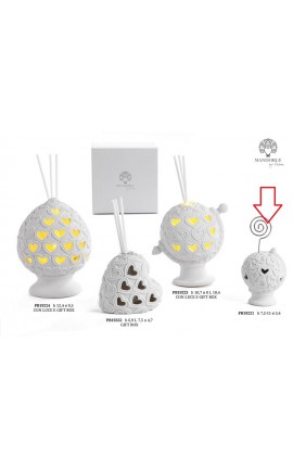 Bomboniera Matrimonio Memoclip Cuore Porcellana Segnaposto