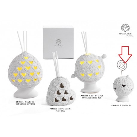 Bomboniera Matrimonio Memoclip Cuore Porcellana Segnaposto