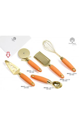 Bomboniera Matrimonio Paletta Torta Taglia Torta  Argento e Oro Metallo Plastica Con Box