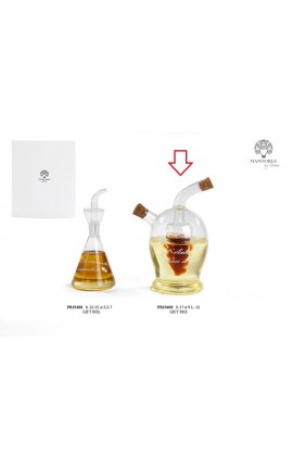 Bomboniera Matrimonio Oliera Acetiera Olio e Aceto Con Frase D'Amore Con Box