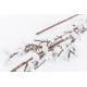 DECORAZIONE RAMO NATALIZIO BIANCO 72 CM MERRY CHRISTMAS NATALE