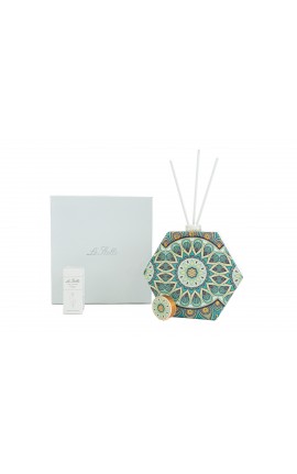 Bomboniera Matrimonio Profumatore Diffusore Cashmere Porcellana Multicolore h.14,5 Cm con Box