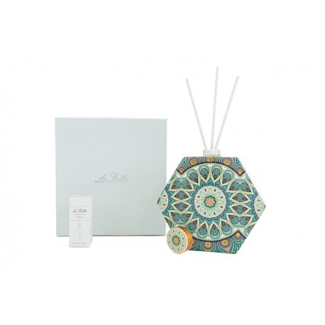 Bomboniera Matrimonio Profumatore Diffusore Cashmere Porcellana Multicolore h.14,5 Cm con Box