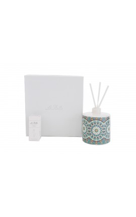 Bomboniera Matrimonio Profumatore Diffusore Tondo Cashmere Porcellana Multicolore con Box