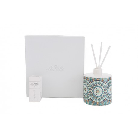 Bomboniera Matrimonio Profumatore Diffusore Tondo Cashmere Porcellana Multicolore con Box