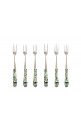 Bomboniera Matrimonio Utile Set 6 Pezzi Forchettine Cashmere Con Box