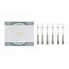 Bomboniera Matrimonio Utile Set 6 Pezzi Forchettine Cashmere Con Box