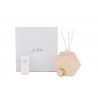 Bomboniera Matrimonio Profumatore Diffusore Esagonale Hypnosis Bianco e Oro Con Astuccio