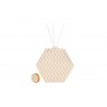 Bomboniera Matrimonio Profumatore Diffusore Esagonale Hypnosis Bianco e Oro Con Astuccio h.20 Cm