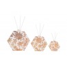 Bomboniera Matrimonio Profumatore Diffusore Esagonale Thai Flower Bianco e Oro Con Astuccio