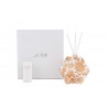 Bomboniera Matrimonio Profumatore Diffusore Esagonale Thai Flower Bianco e Oro Con Astuccio