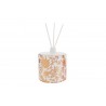 Bomboniera Matrimonio Profumatore Diffusore Tondo Thai Flower Bianco e Oro Con Astuccio h.13.5 Cm