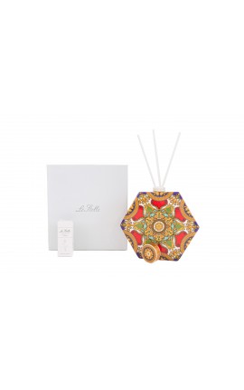 Bomboniera Matrimonio Profumatore Diffusore Esagonale Royal Carousel Con Astuccio h.14,5 Cm