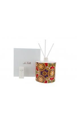 Bomboniera Matrimonio Profumatore Diffusore Tondo Royal Carousel Con Astuccio h.13,5 Cm