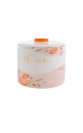 Bomboniera Matrimonio Profumatore Diffusore Porcellana flower Spritz Decoro Floreale Con Astuccio h.11 Cm