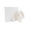 Bomboniera Matrimonio Profumatore Diffusore Pigna Porcellana Bianco Led Con Astuccio