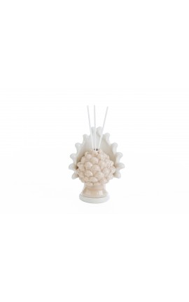 Bomboniera Matrimonio Profumatore Diffusore Pigna Porcellana Beige Con Astuccio