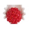 Bomboniera Matrimonio Profumatore Diffusore Pigna Porcellana Rossa Led Con Astuccio