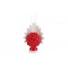 Bomboniera Matrimonio Profumatore Diffusore Pigna Porcellana Rossa Led Con Astuccio