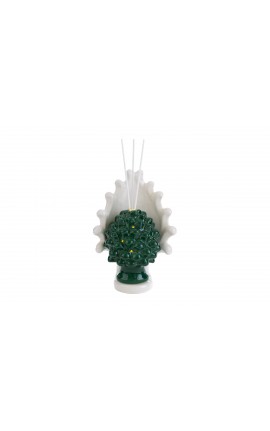 Bomboniera Matrimonio Profumatore Diffusore Pigna Porcellana Verde Led Con Astuccio