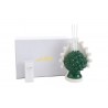 Bomboniera Matrimonio Profumatore Diffusore Pigna Porcellana Verde Con Astuccio