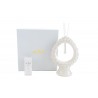 Bomboniera Matrimonio Profumatore Diffusore Pigna Porcellana Bianca Con Astuccio H.15,5 Cm