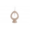 Bomboniera Matrimonio Profumatore Diffusore Pigna Porcellana Beige Con Astuccio H.15,5 Cm