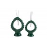 Bomboniera Matrimonio Profumatore Diffusore Pigna Porcellana Verde Con Astuccio H.15,5 Cm